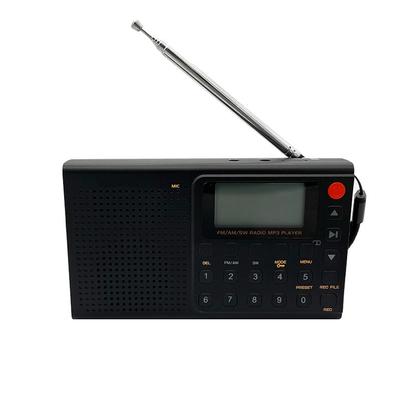 Am/fm/sw Portable Radios Full Band Bluetooth Radio Recorder Aux Jack Mp3 Player Radio Type-c Charging Alarm Clock Built-in Speak