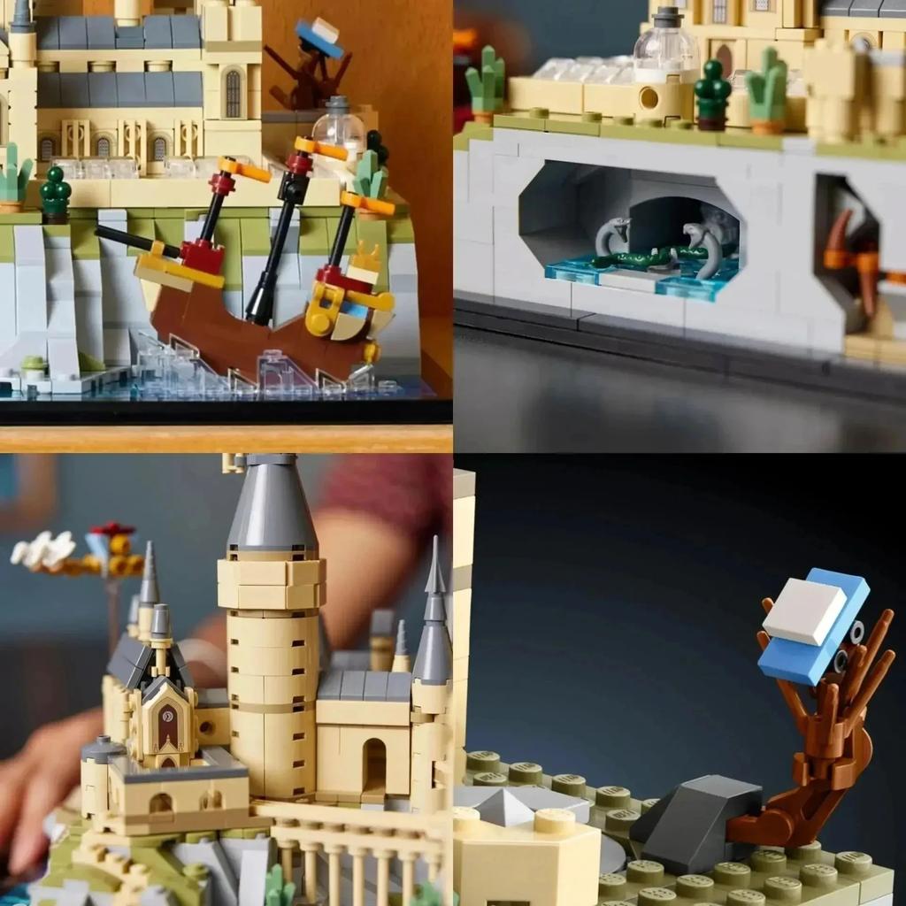Hogwarts Castle and Ground Building Block Suit, Adult Gift Ideas, Can Build Display Models, Collectible Harry