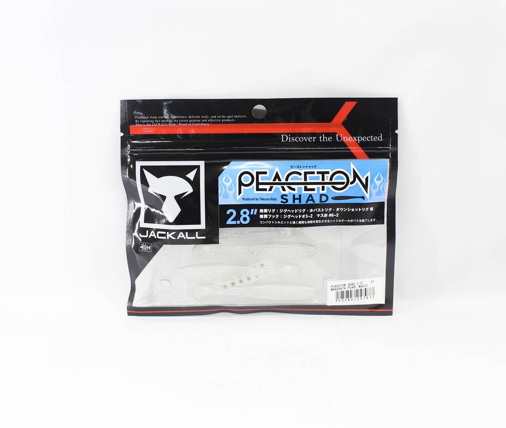 Jackall Soft Lure Peaceton Shad 2.8 Inches Maruhata Pearl Magic (7977)