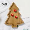 Christmas Tree Shaped Tray Wooden Charcuterie Dessert Boards Steak Dinner Plate Safe Easy To Clean Serving Platter for Parties Events