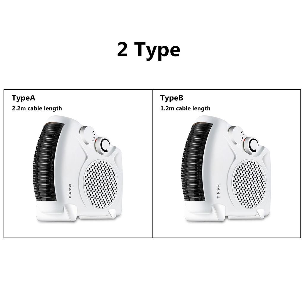 Portable Electric Fan Heater Personal Space Electric Air Heater Fan Warmer Winter Office Home Desktop 2000W