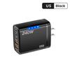 240w Gan Fast Charger With Led Light 5 In 1 2usb+3type-C Multi Port Phone Charger For Iphone15-17Series Samsung Huawei Xiaomi 15