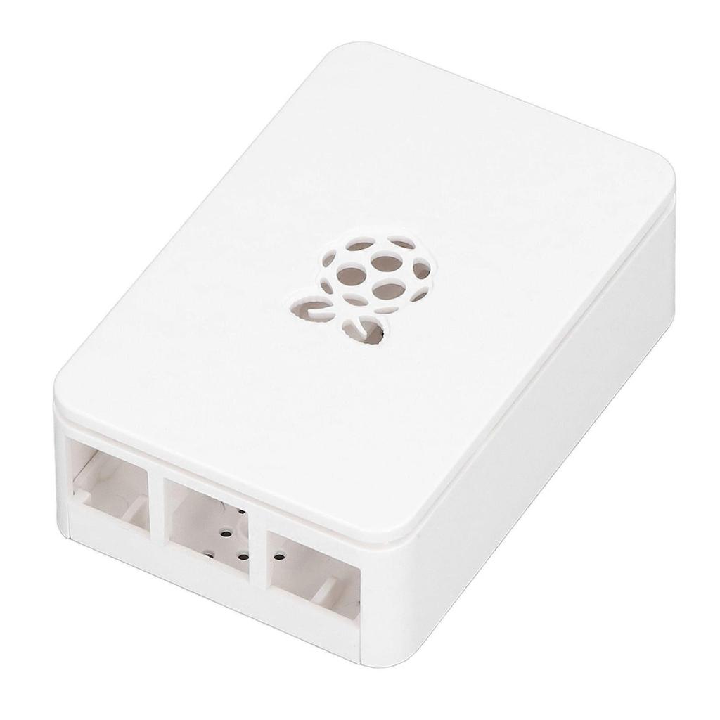 for Raspberry Pi 4 Case ABS Detachable Scratch Resistant Heat Dissipation Protective Shell White