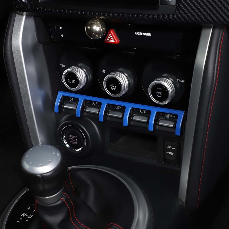 For Toyota 86/Subaru BRZ 2012-20 Car Styling Stainless Central Control Air Conditioning Button Divider Bright Strip