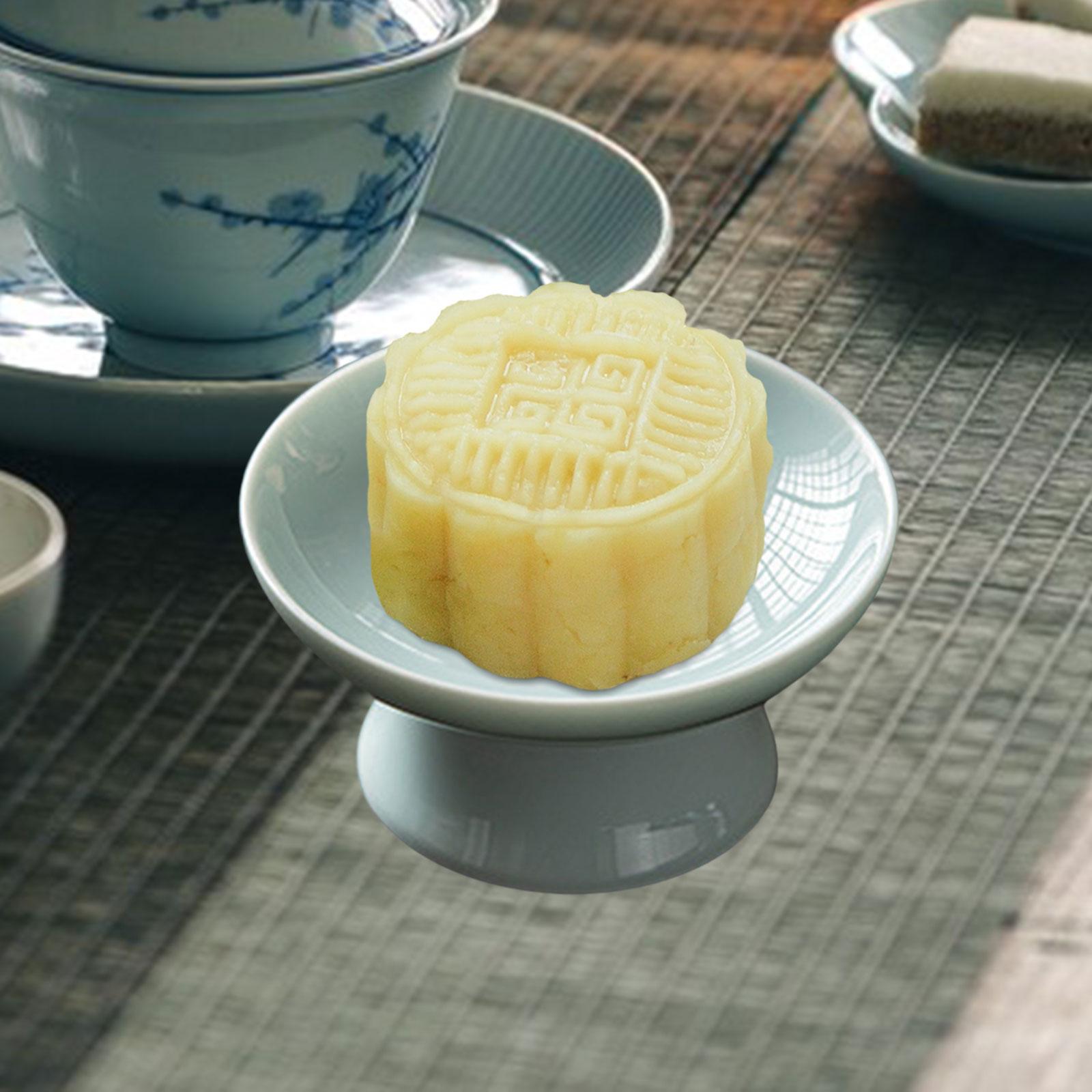 

Керамический поднос круглый многоцелевой сервировочный поднос пьедестал миска для закусок поднос для закусок десерт орехов небольшая еда семья зелёный