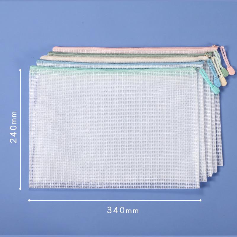 

A4 Transparent Zipper File Bag for Document Organization - Large Capacity, Waterproof A4 (34*24cm) True Size