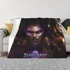 Game StarCraft Gamer Blanket Soft Warm Flannel Throw Blanket Plush for Bed Living room Picnic Travel Home Couch