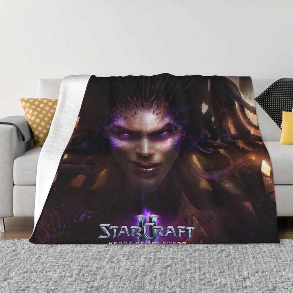 Game StarCraft Gamer Blanket Soft Warm Flannel Throw Blanket Plush for Bed Living room Picnic Travel Home Couch