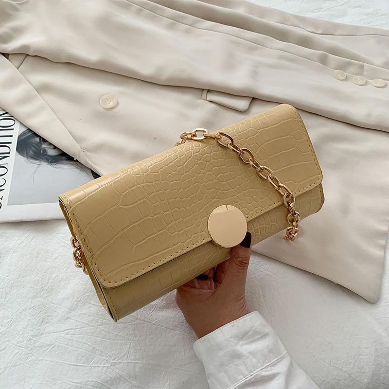 Tasche Damen New Tide Modische Tasche mit Hundert-Krokodilmuster, Nischen-Umhängetasche, Achseltasche, Mode Einfache Pendler-Damentasche