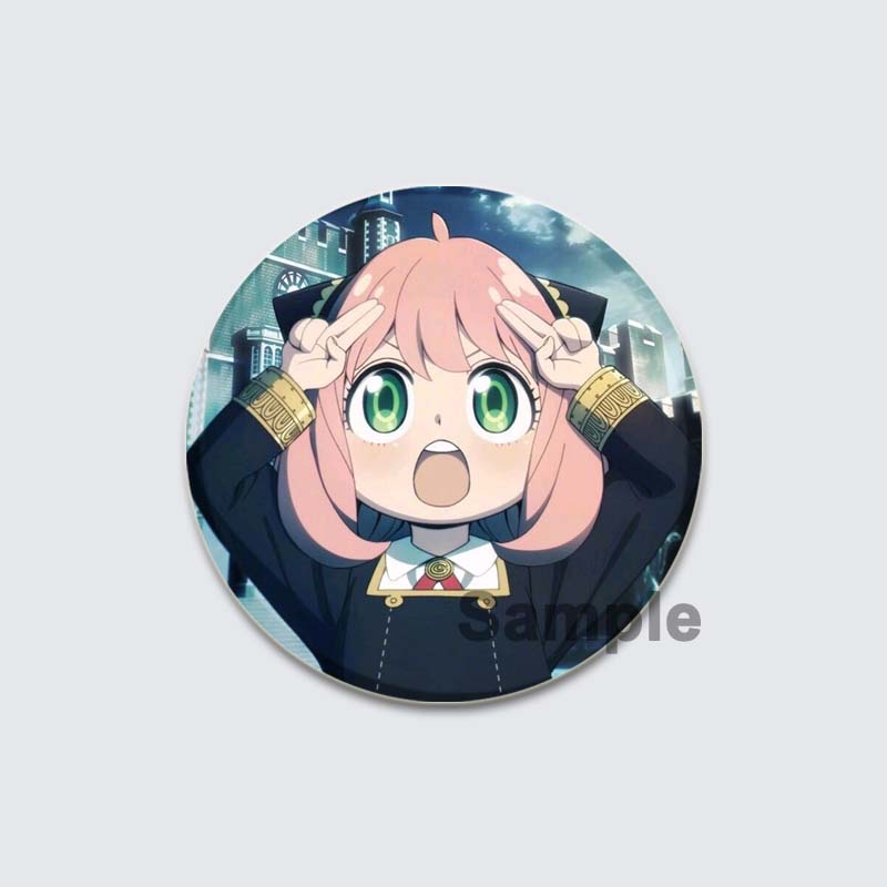 32/44/58mm Cute Anime SPY X FAMILY Brooches Anya Forger Lapel Pins Cartoon Badge Backpack Hat Jewelry Handmade Accessories Gifts