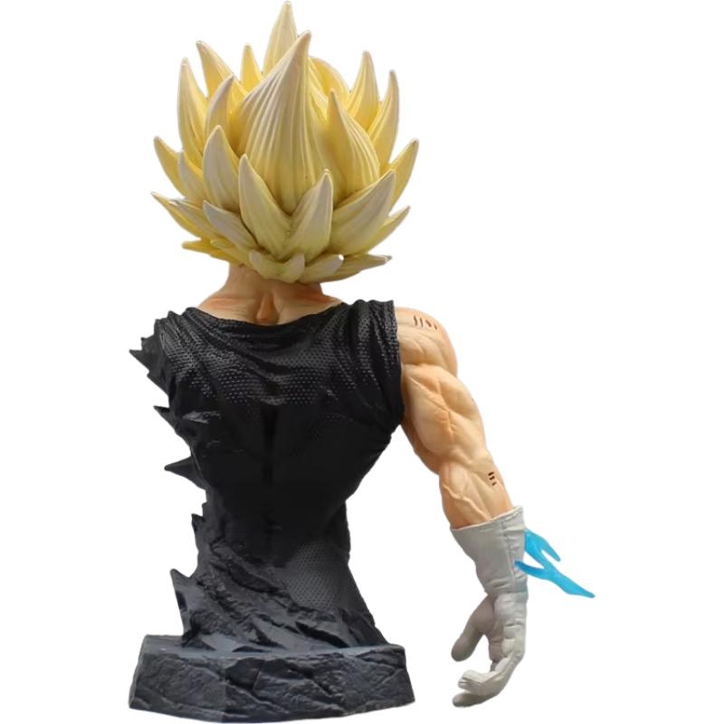 16.5cm Dragon Ball Majin Vegeta Bust Anime Action Figure Model Statue Collection Desktop Decoration Ornament Toys Boys Gifts
