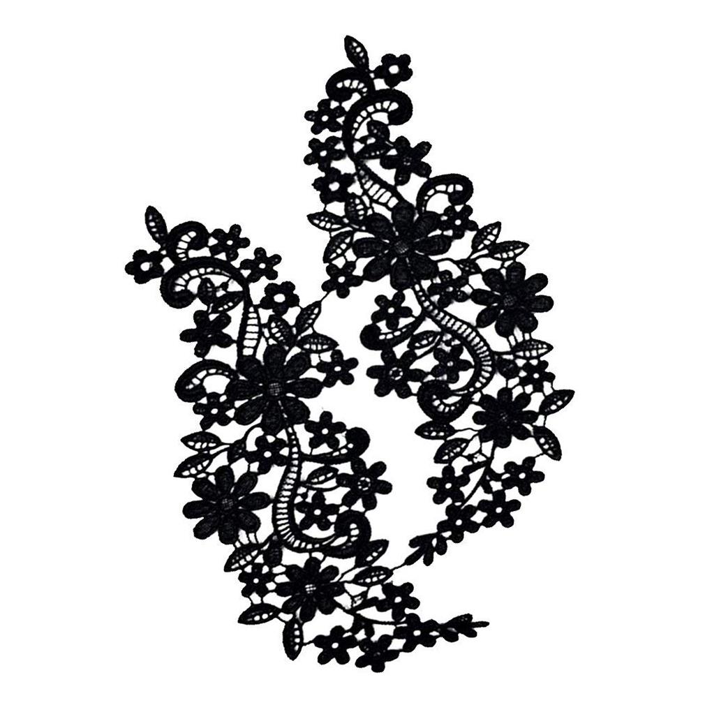 Lace Applique Trim Dress Flower Fabric Wedding Accessory
