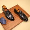 Fashion Social Shoe Male High Quality Formal Genuine Leather Shoes Men Casual Tassels Business Loafers For Man Dress Shoes