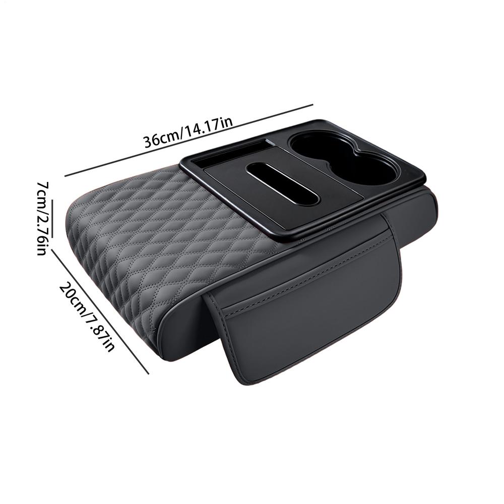 Car Armrest Storage Box 5 In 1 Car Armrest Cover Multifunctional Auto Console Organizers Cup Holder Car Accessories For Men