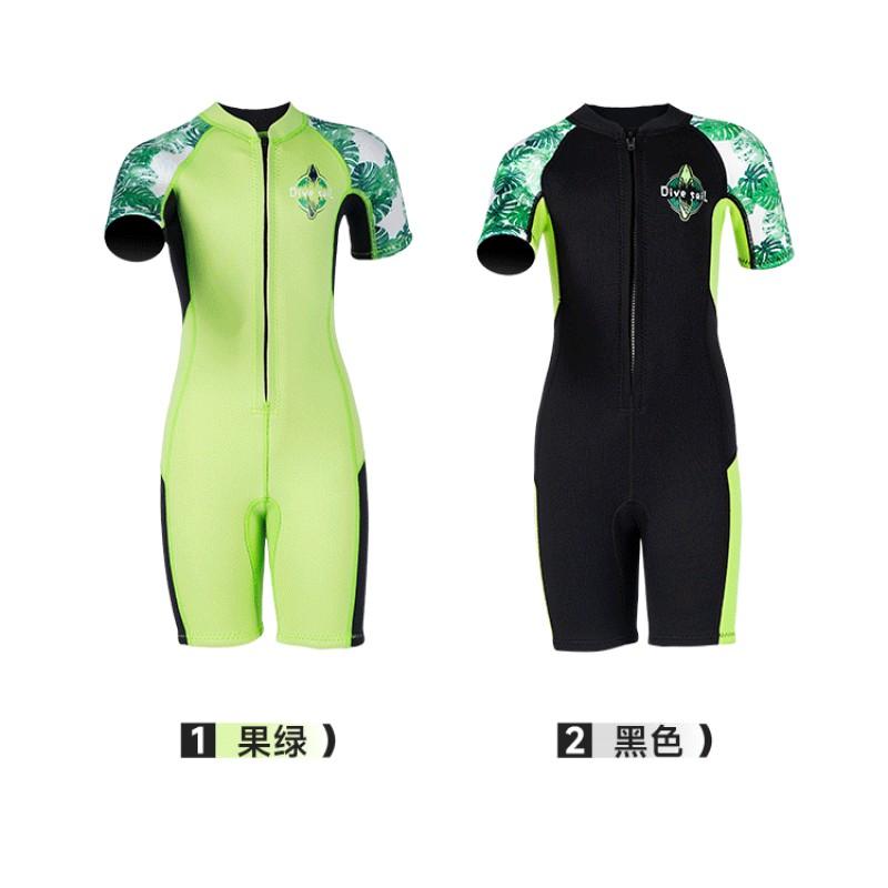 2.5mm Kids Neoprene Wetsuit Short Sleeve Full Body Dive Suit Snorkeling Surfing Cold Water Swimming