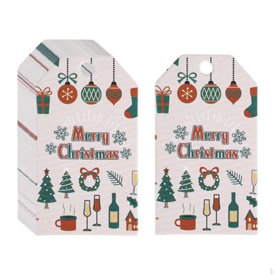 100Pcs Christmas Tags, Gift Tags Decor Decorations Cards Paper Package for Personalizing
