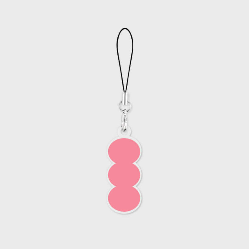 

Peach Red Oval Phone Strap Single product