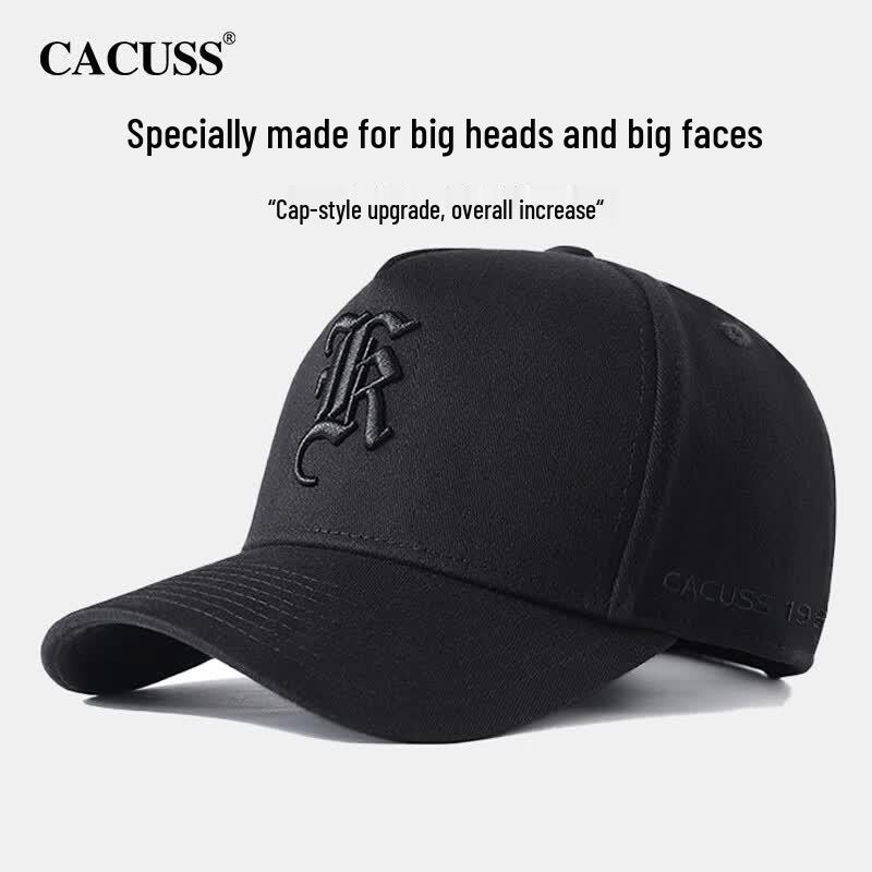 CACUSS Men s Outdoor High-Crown Baseball Cap L (59-62CM Head Circumference) чёрный