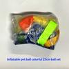 Chew Resistant Fabric Dog Ball Tear-Resistant Self Play Dog Toy Inflatable Big Ball for Medium Large Dogs Golden Retriever