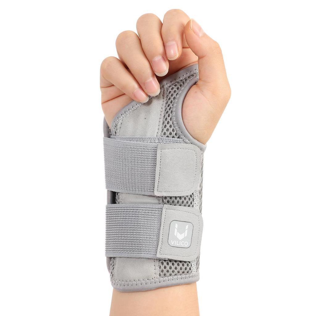 Adjustable Double Band Wrist Support for Knuckle and Thumb Strain - Thin Style