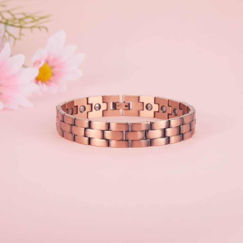 Trendy Healthy Energy Bio Magnetic 99.99 Pure Copper Bracelet for Pain Treatment Great Gift Idea Jewelry