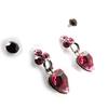 Les Trésors De Lily [J2298] - 2 Pairs of Pink 'Sissi' Earrings