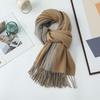 Women's Double-sided Wool Cashmere Scarf Shawl: New High-end Autumn/Winter 2026 Style