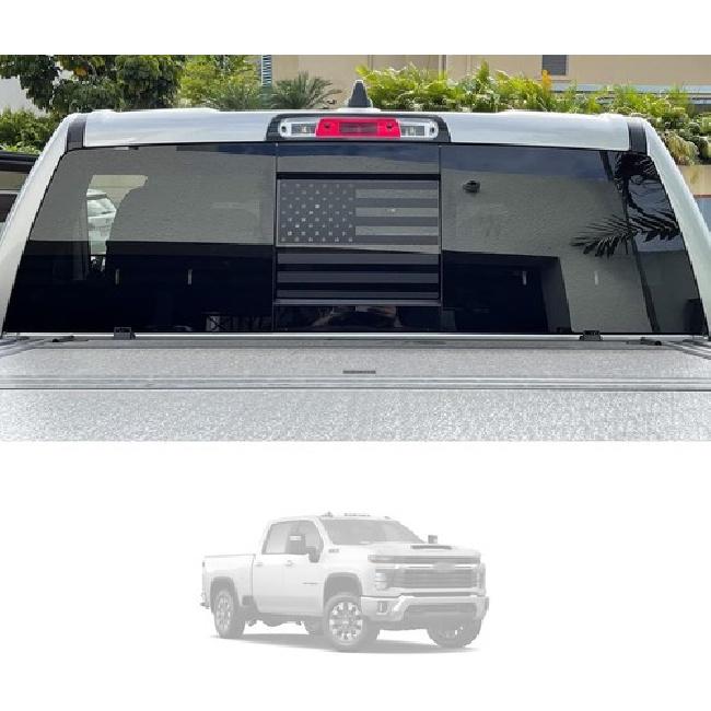 NEW! Rear Middle Window American Flag Decal For Ford F150 F250 F350 2015 2016-Up