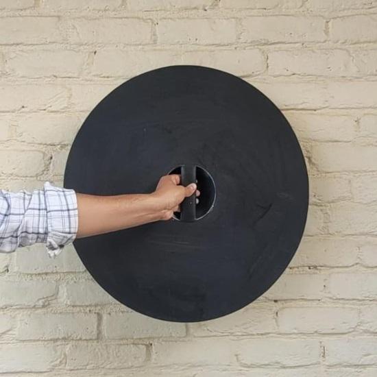 60.96 Cm Viking Wooden Shield for LARP, Cosplay Decor Handmade Medieval Round Shield Norse Mythology-Inspired Gift