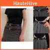 Fashionable Minimalist Womens Black Pu Leather Belt For Stylish Casual Outfits