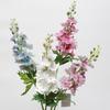 Simulation Flower Feel Moisturizing Delphinium, Living Room Fake Flower Ornament High-end Light Luxury Decorative Flower