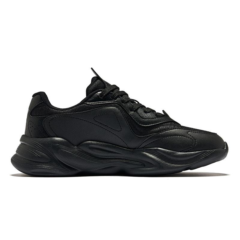 Erke Yanjie 2.0 Versatile Trendy Retro Durable Breathable Low-Top Casual Shoes Men sneakers Black Carbon-Gray 51124302236-004