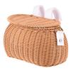 Cesta de plástico para bicicletas infantiles Cesta de mimbre para bicicletas infantiles