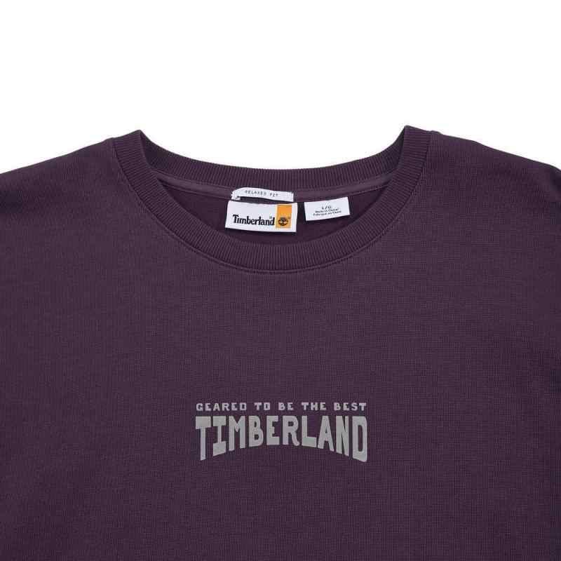 Timberland LP Sweatshirt Crew Knit Pullover Comfortable Sweatshirt Men sweatshirts Purple A5RN6-EG9