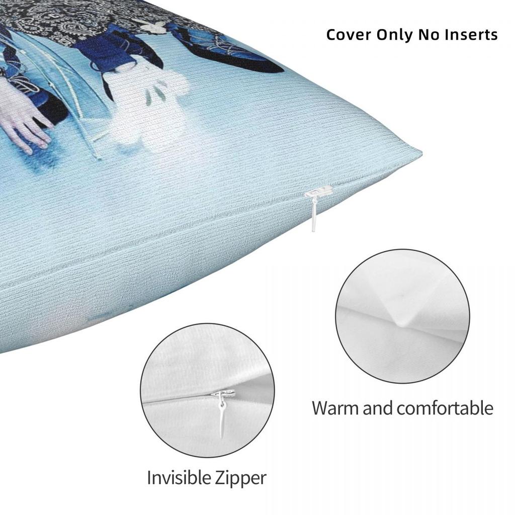 Bigbang Top & G-Dragon Square Pillowcase Polyester Linen Velvet Creative Zip Decor Throw Pillow Case Sofa Cushion Case
