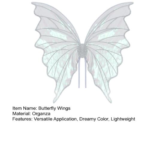 Yousheng Girls Butterfly Wings Organza Cosplay Fairy Wings Festive Costume Wings for Kids And Adults Cosplay Party Stage Performance