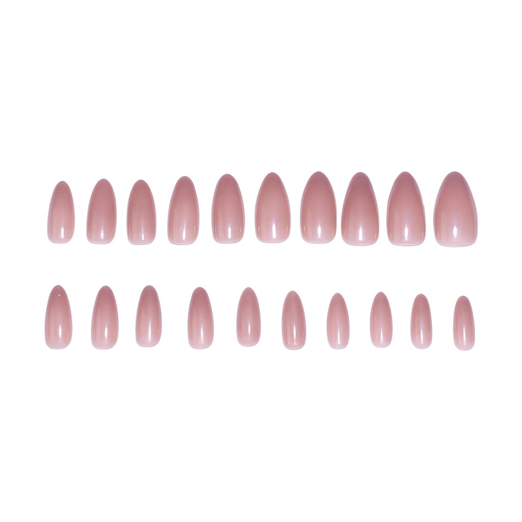 30PCS Gentle Nude Pink Fake Nails Charming Comfortable to Wear Manicure Nails for Manicure Lovers and Beauty Bloggers