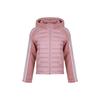 Hooded Sports Jacket For Winter Warmth Women Outerwear Pink GJ8067