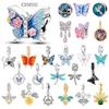 Original NEW 925 Silver Insect Butterfly Charm Beads Glowing Firefly Pendant for Bracelet Charm Party DIY Gift Jewelry
