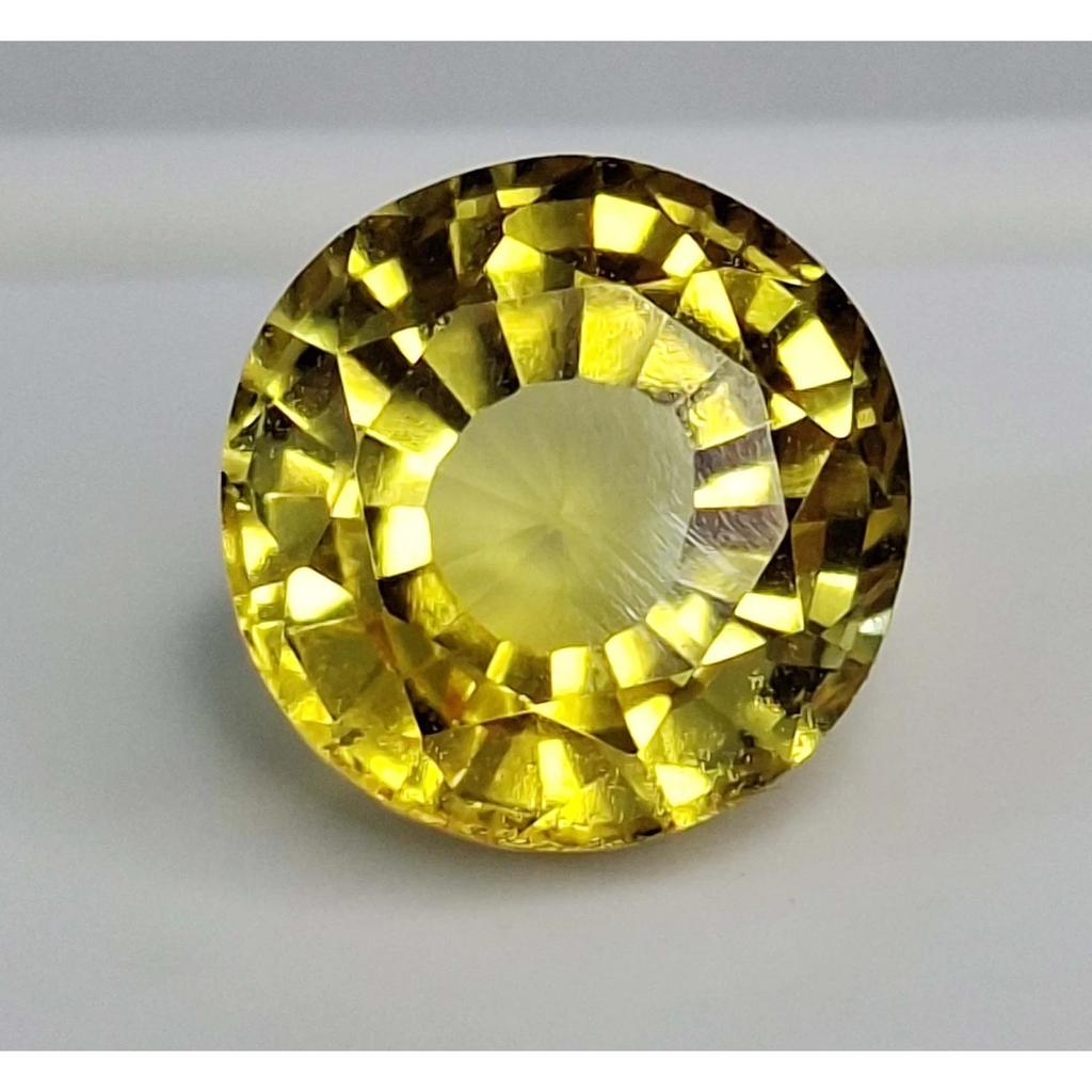 Yellow Sapphire Natural 7-9 Ct Round Cut Fabulous Certified Loose Gemstone