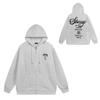 Trendy brand zipper hooded autumn and winter new letter flame pai jiu couple coat