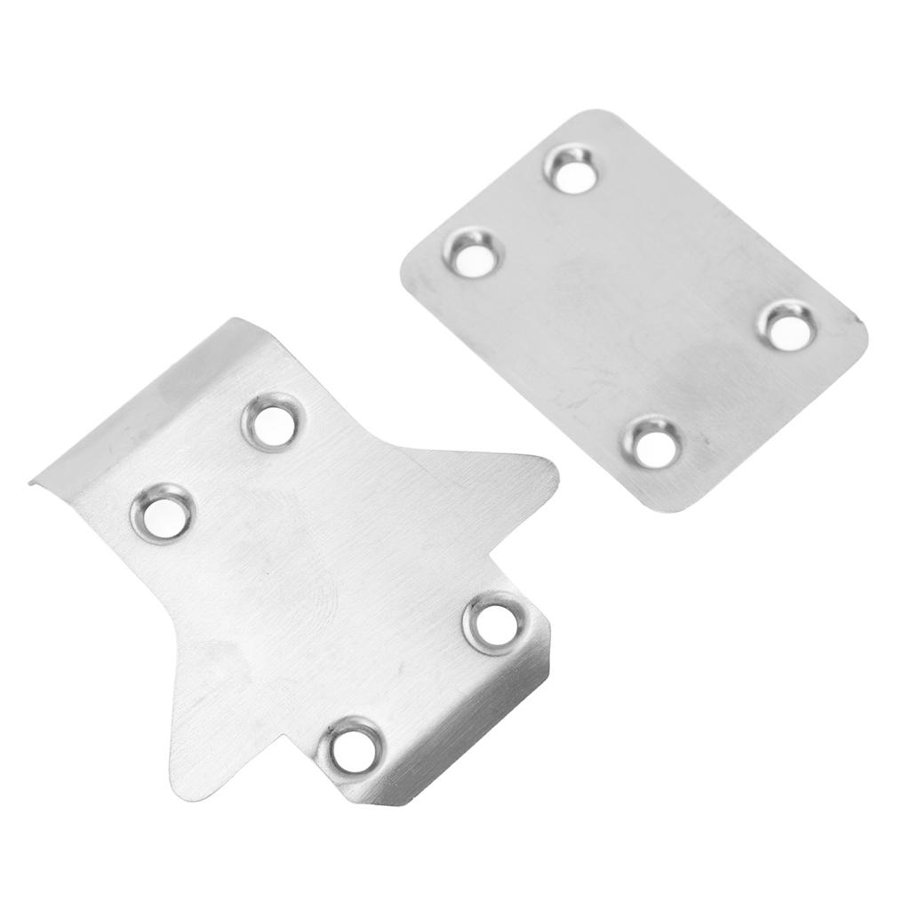 2pcs RC Chassis Armor Protector Professional Stainless Steel RC Skid Plate Protector Guard for KYOSH
