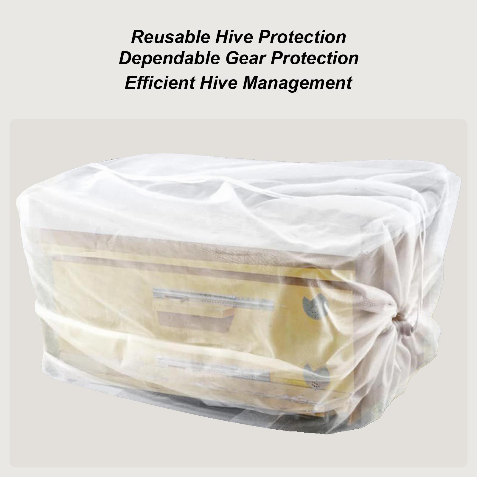 

Bee Hive Box Package Net Bag Drawstring Breathable Escape-Proof Accessories Beekeeping Tool Bag For Garden Fondant Honey Yard China Mainland