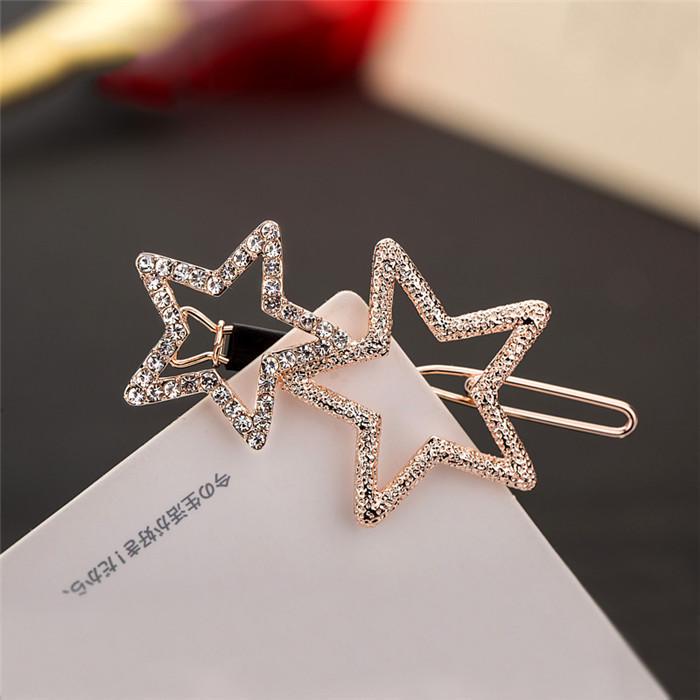 

Женщины звезды полые заколки Elegent клип-Bang заколка для волос Аксессуары свадебные