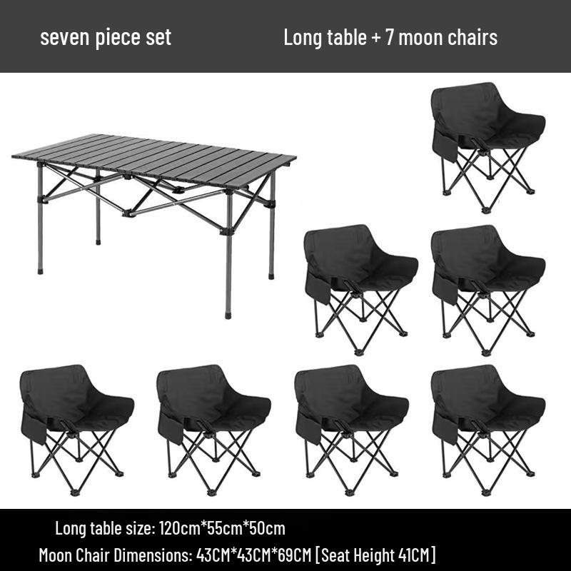 Portable Outdoor Folding Table and Chair Set for Picnics and Camping