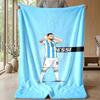 Lionel Messi Theme blanket Soft Flannel Blanket Plush Throw Blanket Cozy Sofa Bed Blanket for Home Decor