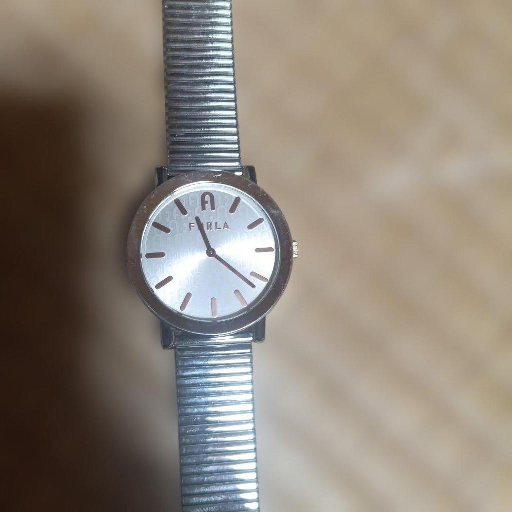 Used FURLA Watch Silver Mesh Band