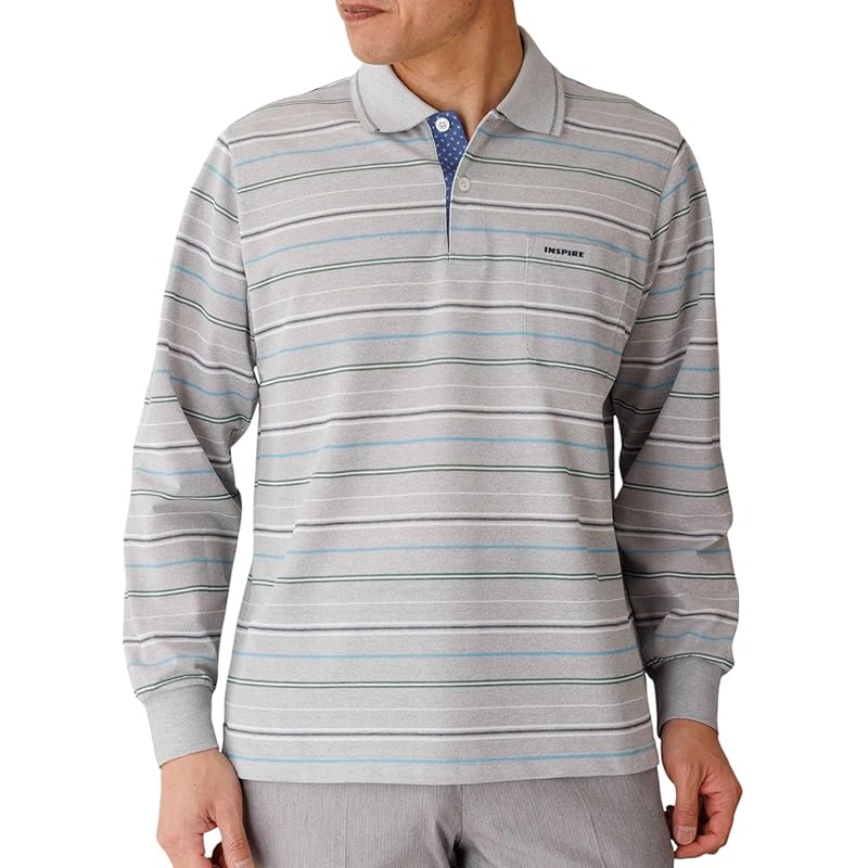 

[INSPIRE] inspire men s long sleeve polo shirt polo casual spring summer autumn quick dry quick drying trip with pocket Washable brand 40s 50s 60s 70s