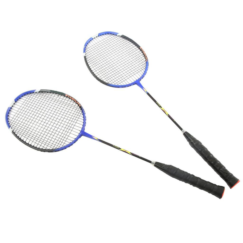 2Pcs Badminton Racket Carbon Alloy Ultra Light Sports Accessory for Training Competition
