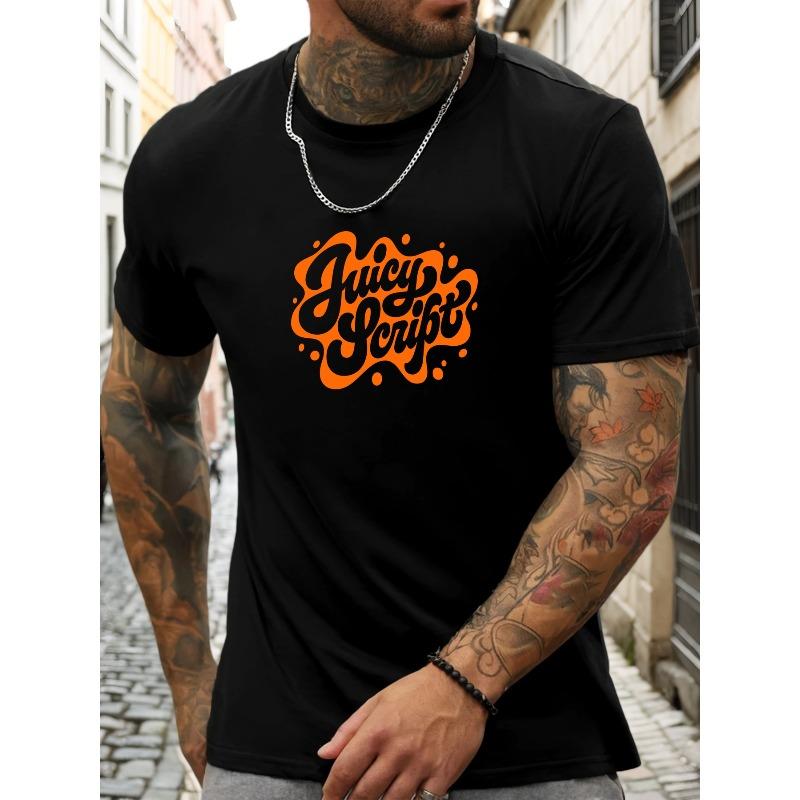 European sizes Men s Graphic Summer Casual Crew Neck Short Sleeve T-Shirt S